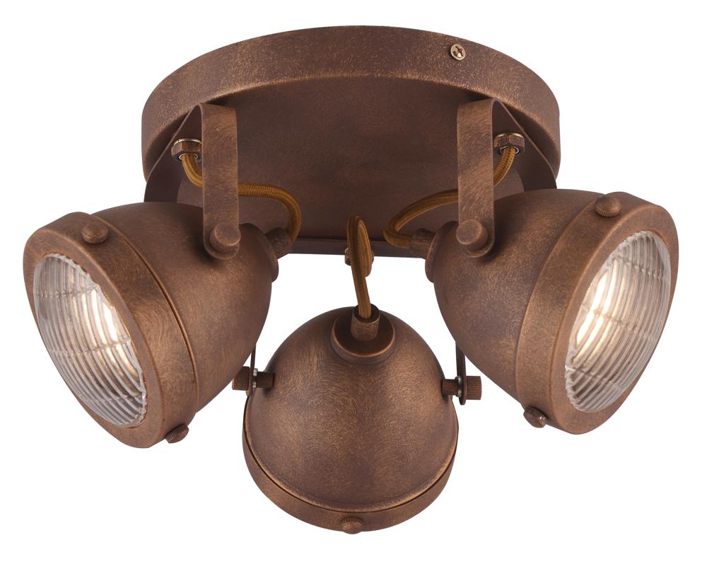 Plafonnier 3 Lampes Acier GU10 · Frodo