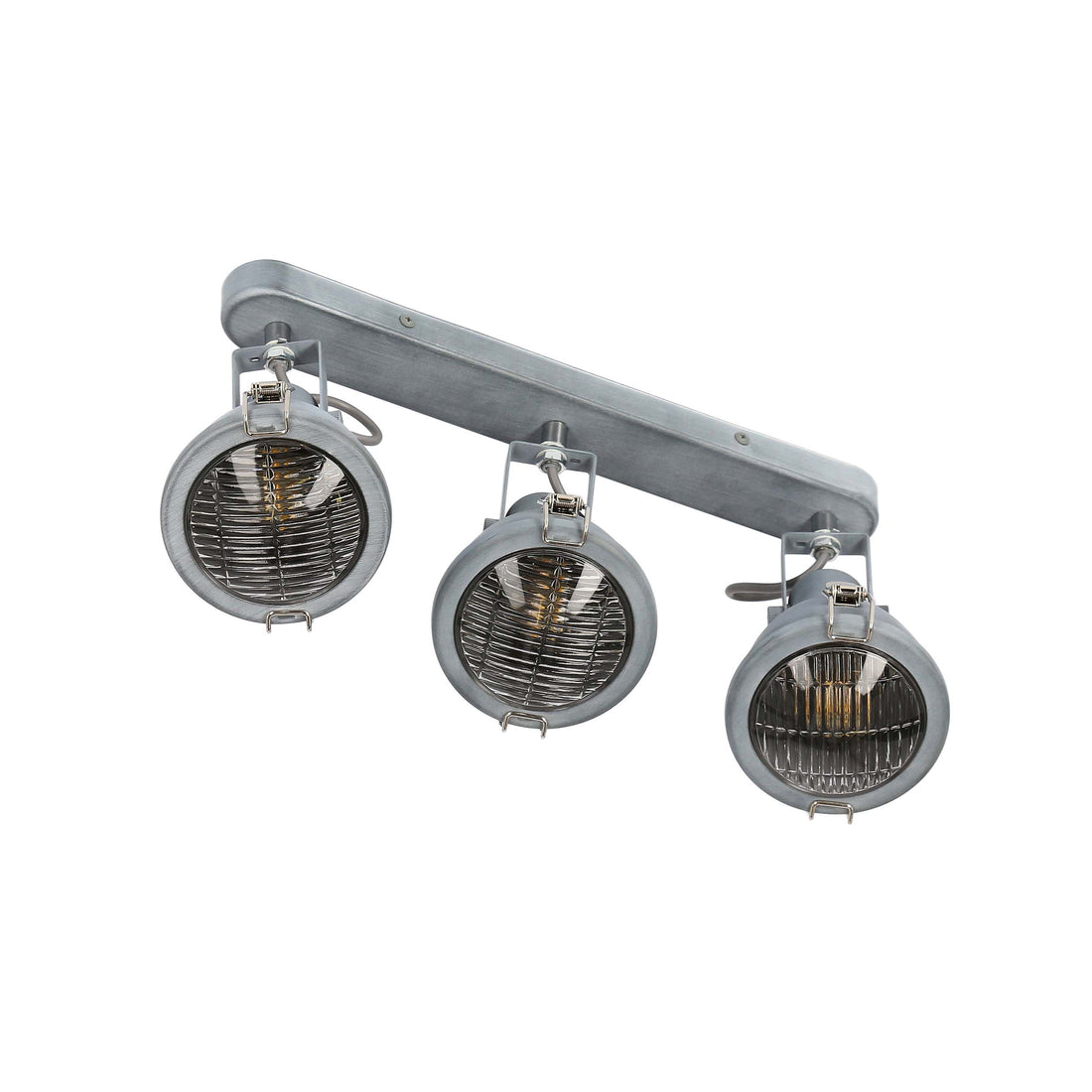Plafonnier 3 Lampes Acier Gris · Crodo · photo 2