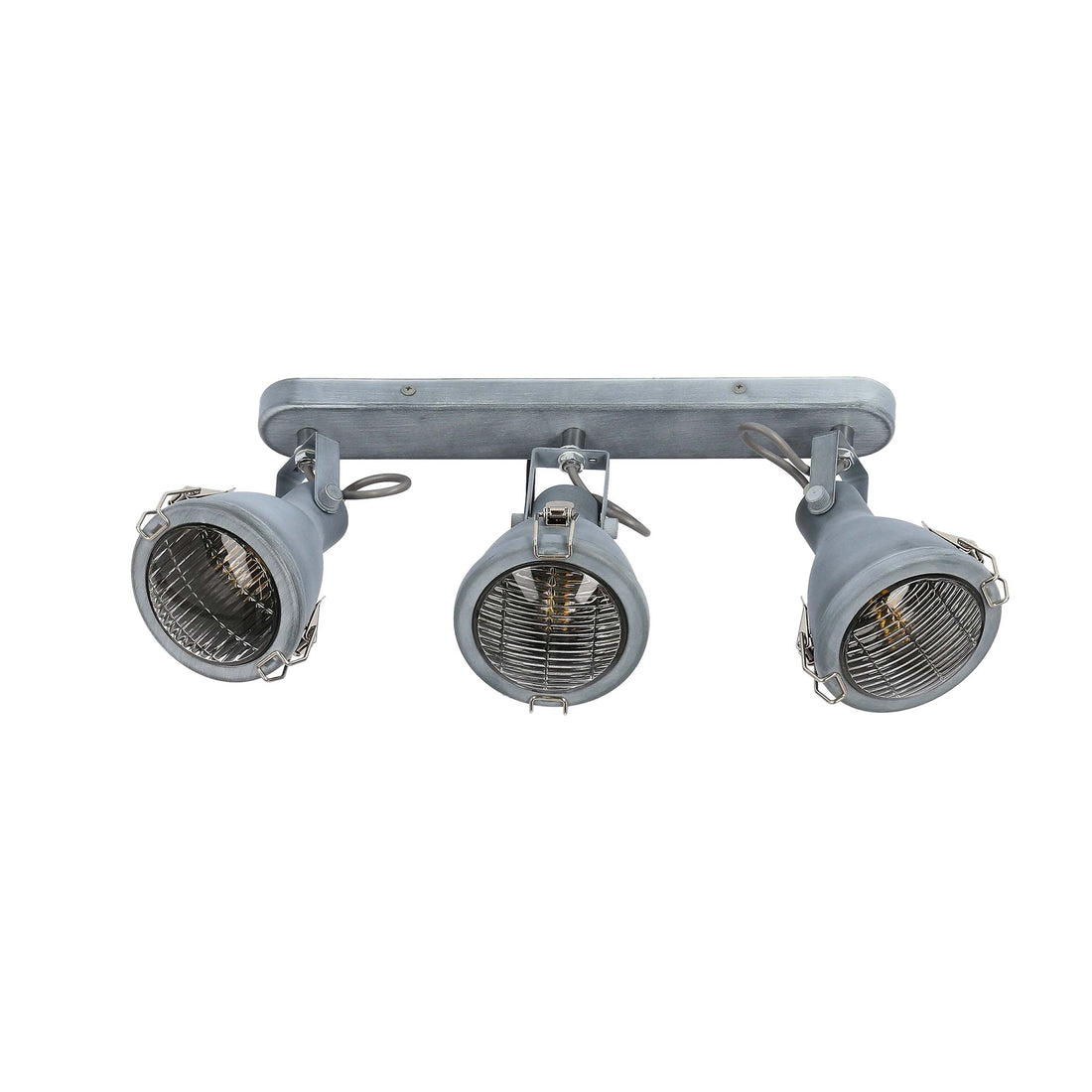 Plafonnier 3 Lampes Acier Gris · Crodo · photo 3