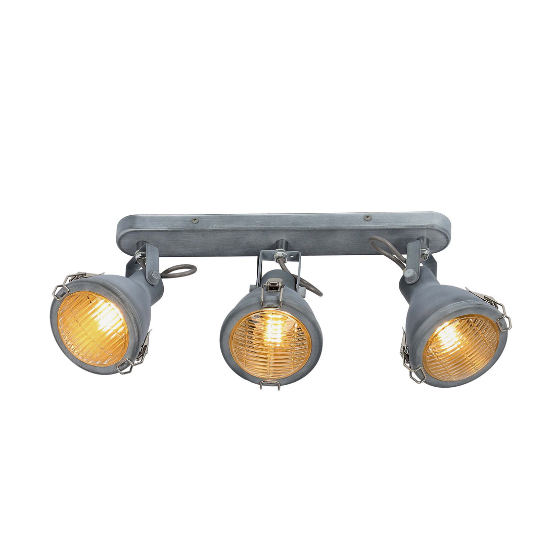 Plafonnier 3 Lampes Acier Gris · Crodo · photo 4