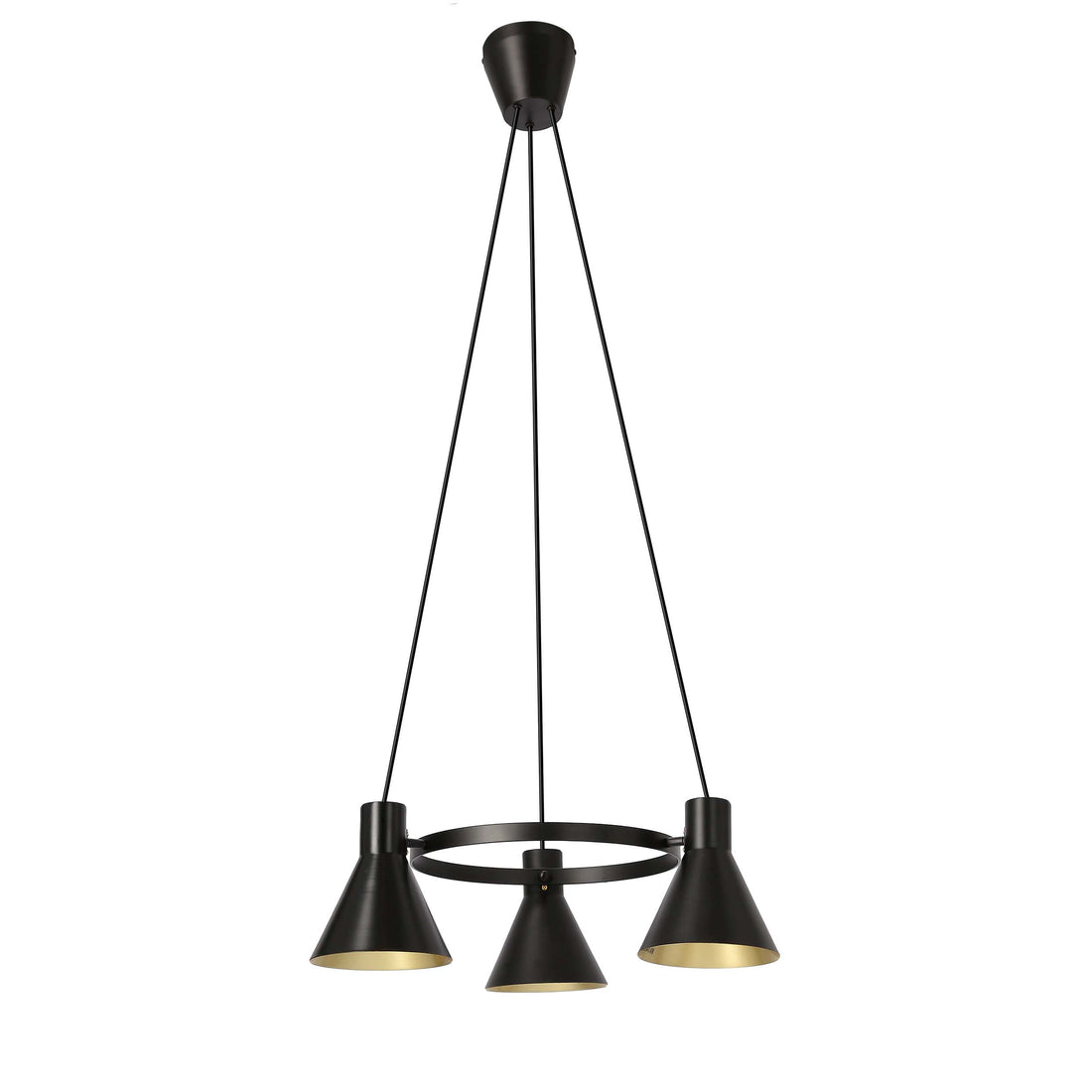 Suspension 3 Lampes Métal Noir · More · photo 2