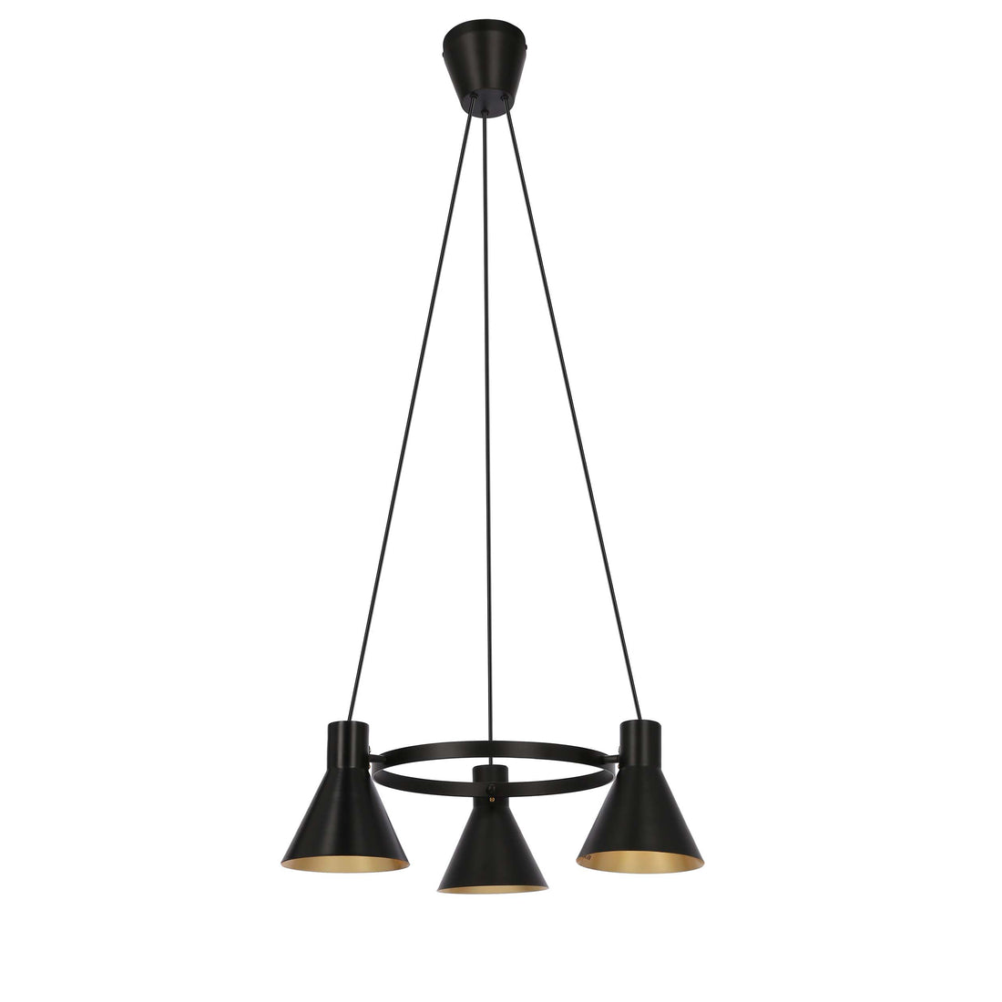Suspension 3 Lampes Métal Noir · More · photo 3