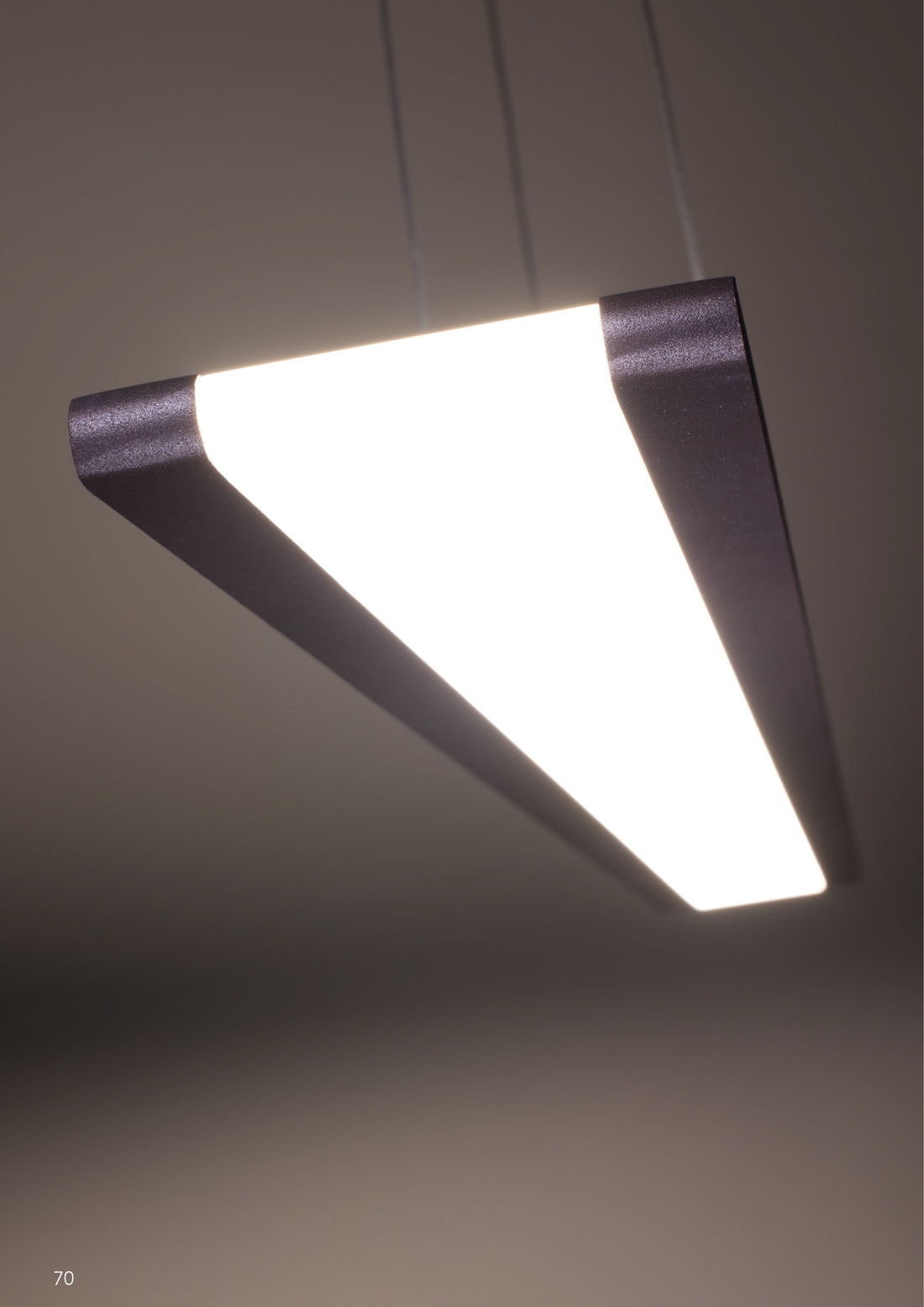 Suspension LED Acier Composite Marron · Coconut · photo 3