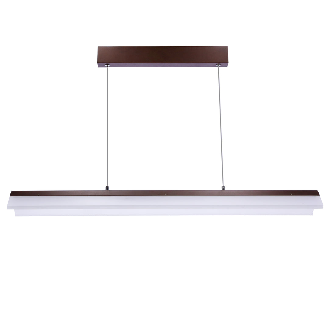 Suspension LED Acier Composite Marron · Curacoa