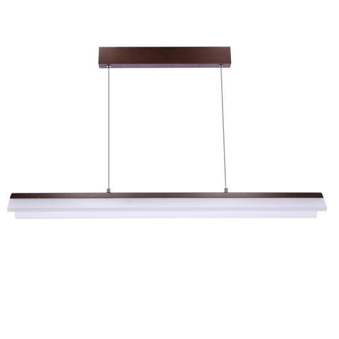 Suspension LED Acier Composite Marron · Curacoa