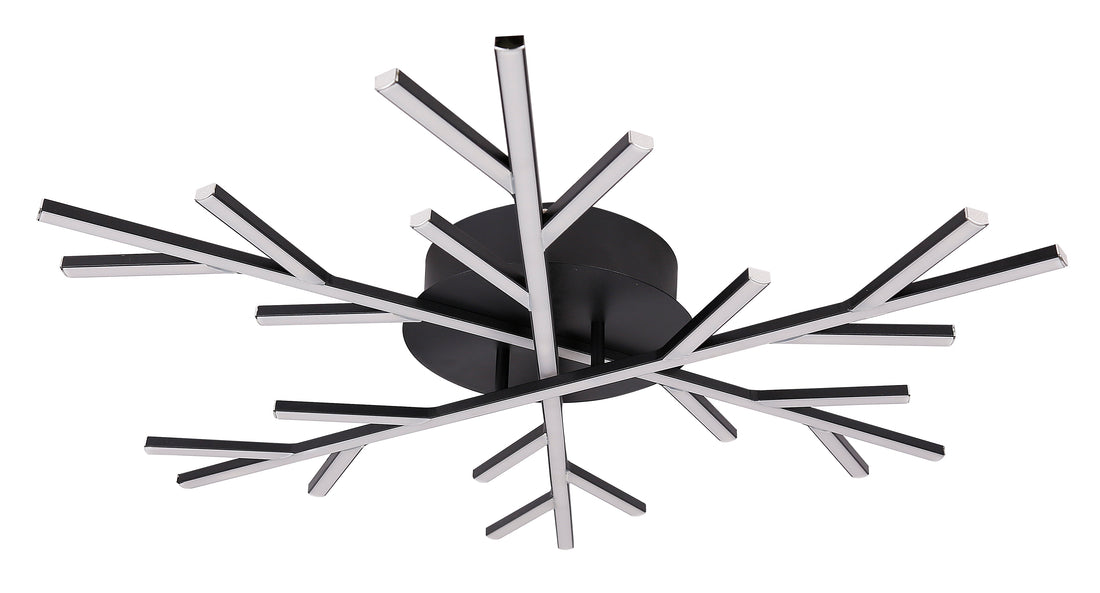 Plafonnier LED Métal Composite Noir · Samos