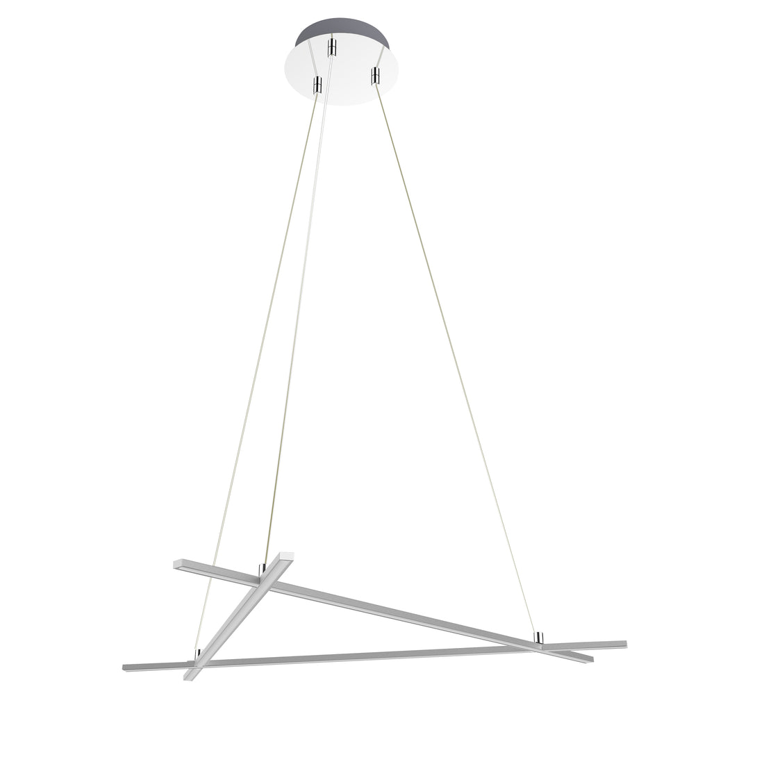 Suspension LED Acier Composite Argenté · Andros · photo 3