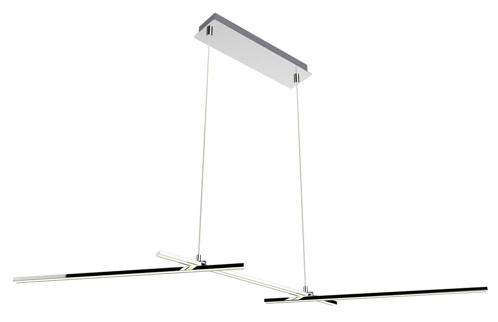 Suspension LED Métal Composite Chromé · Thasos