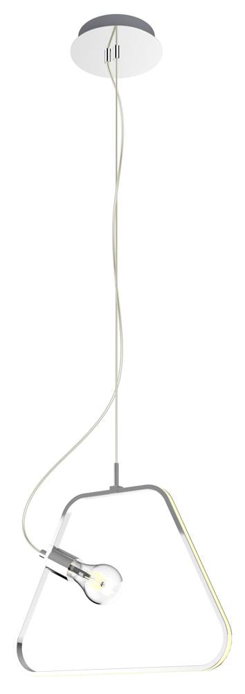 Suspension LED Acier Composite Chromé · Ikaria