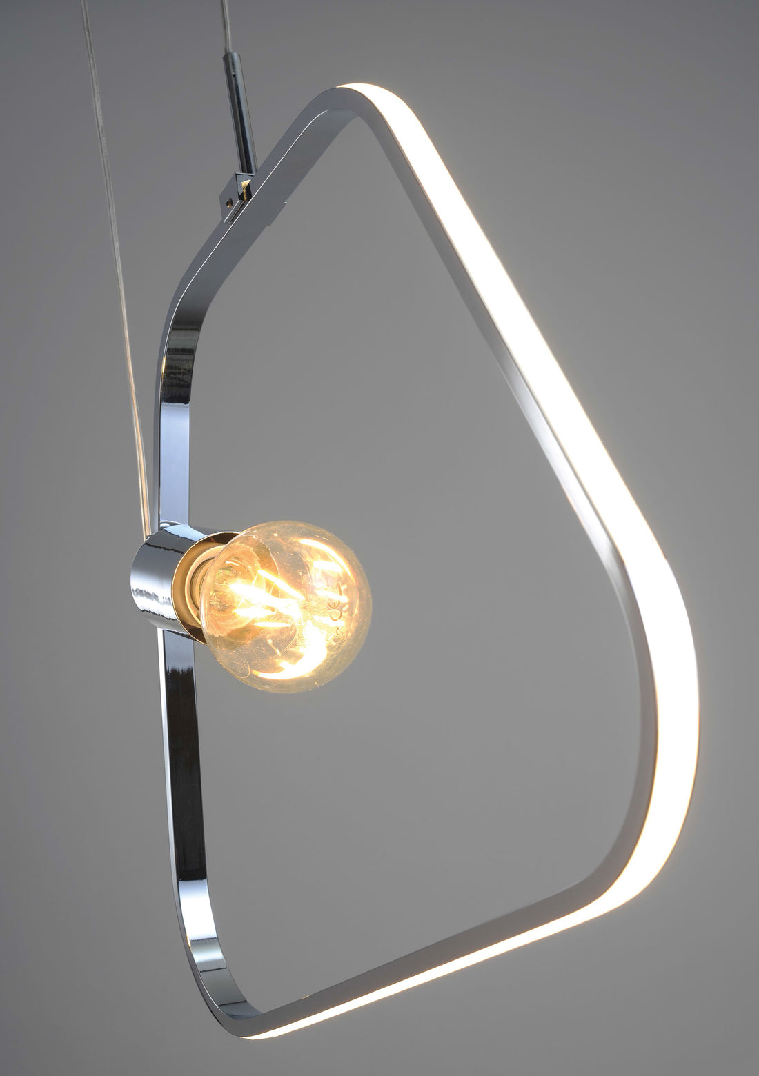 Suspension LED Acier Composite Chromé · Ikaria · photo 4