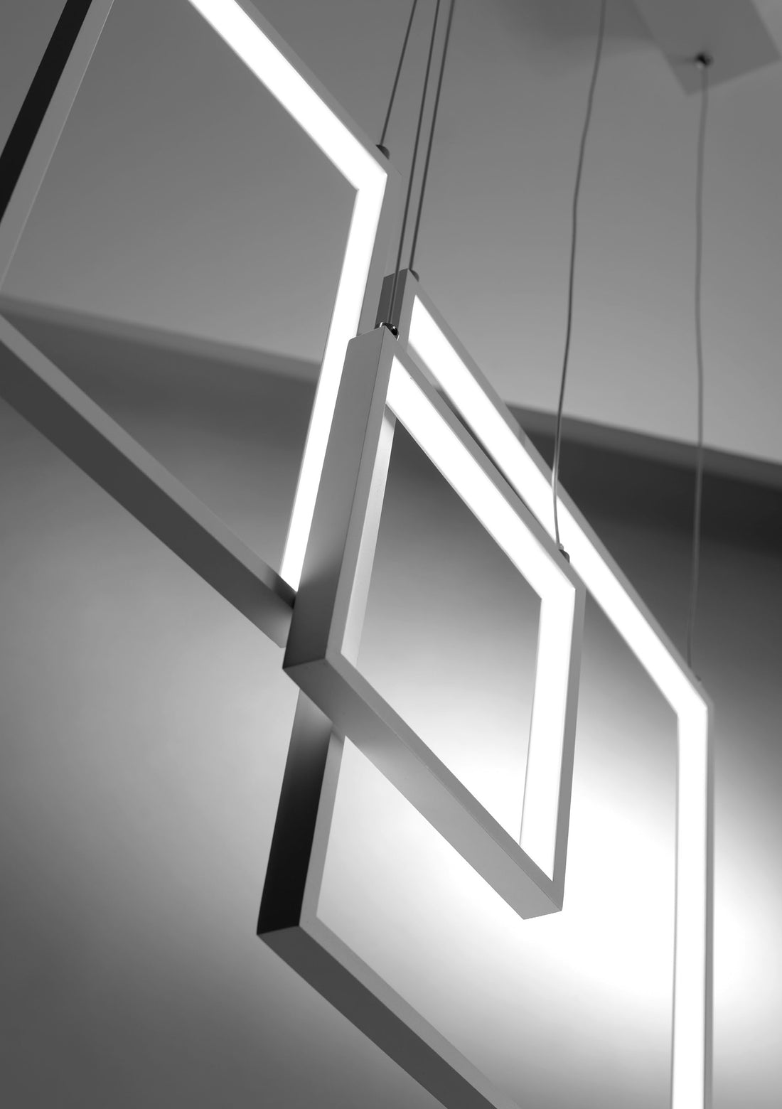 Suspension LED Acier Composite Blanc · Keos · photo 4
