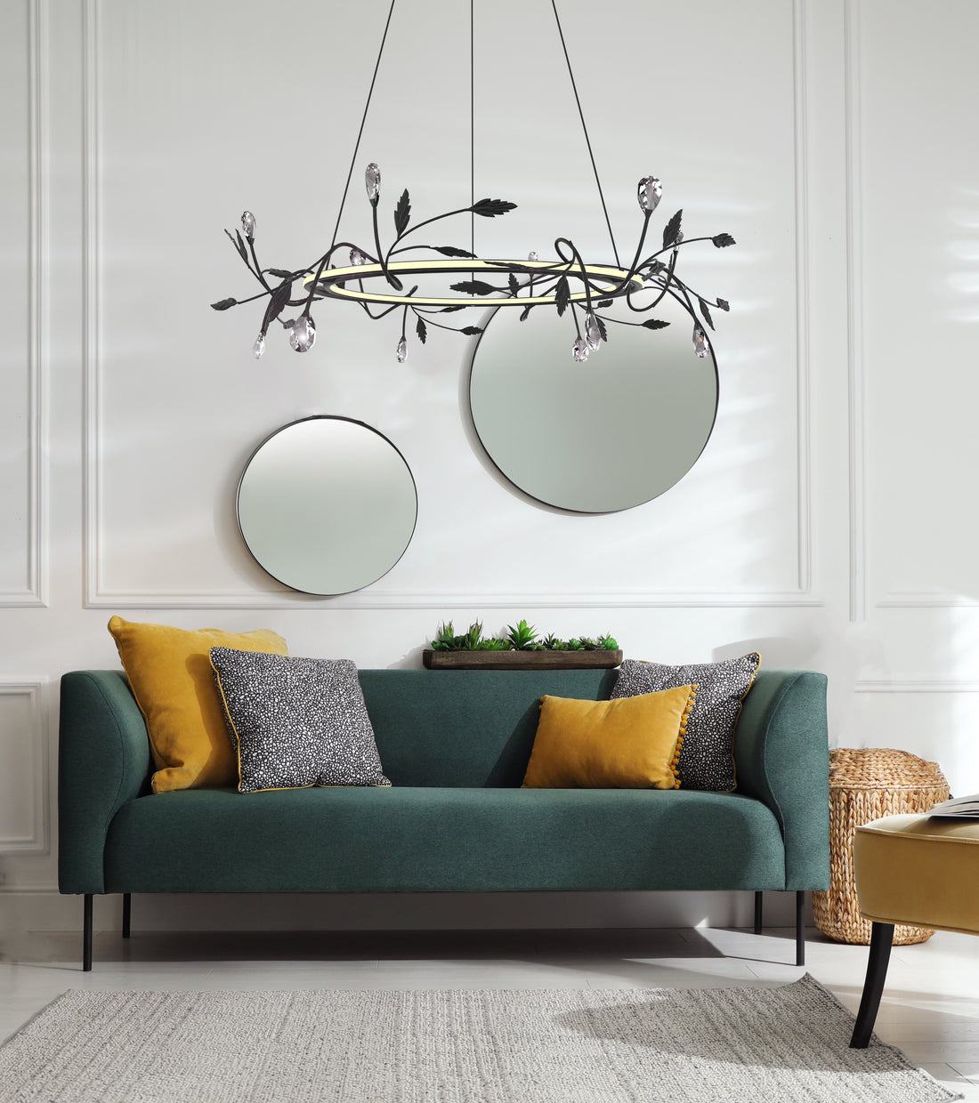 Suspension LED Acier Composite Noir · Giaros · photo 3
