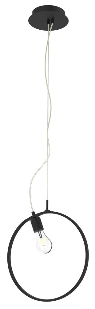 Suspension 2 Lampes LED Acier Composite Noir · Skiros