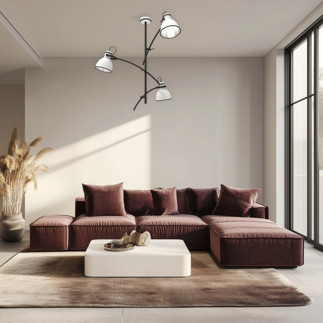 Suspension 3 Lampes Acier Blanc et Noir · Zumba · photo 4