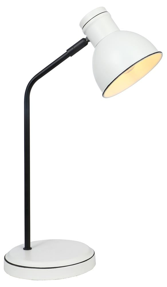 Lampe à poser Acier Blanc et Noir · Zumba