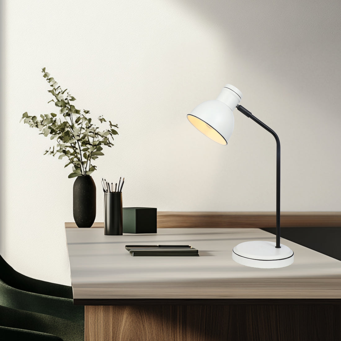 Lampe à poser Acier Blanc et Noir · Zumba · photo 4