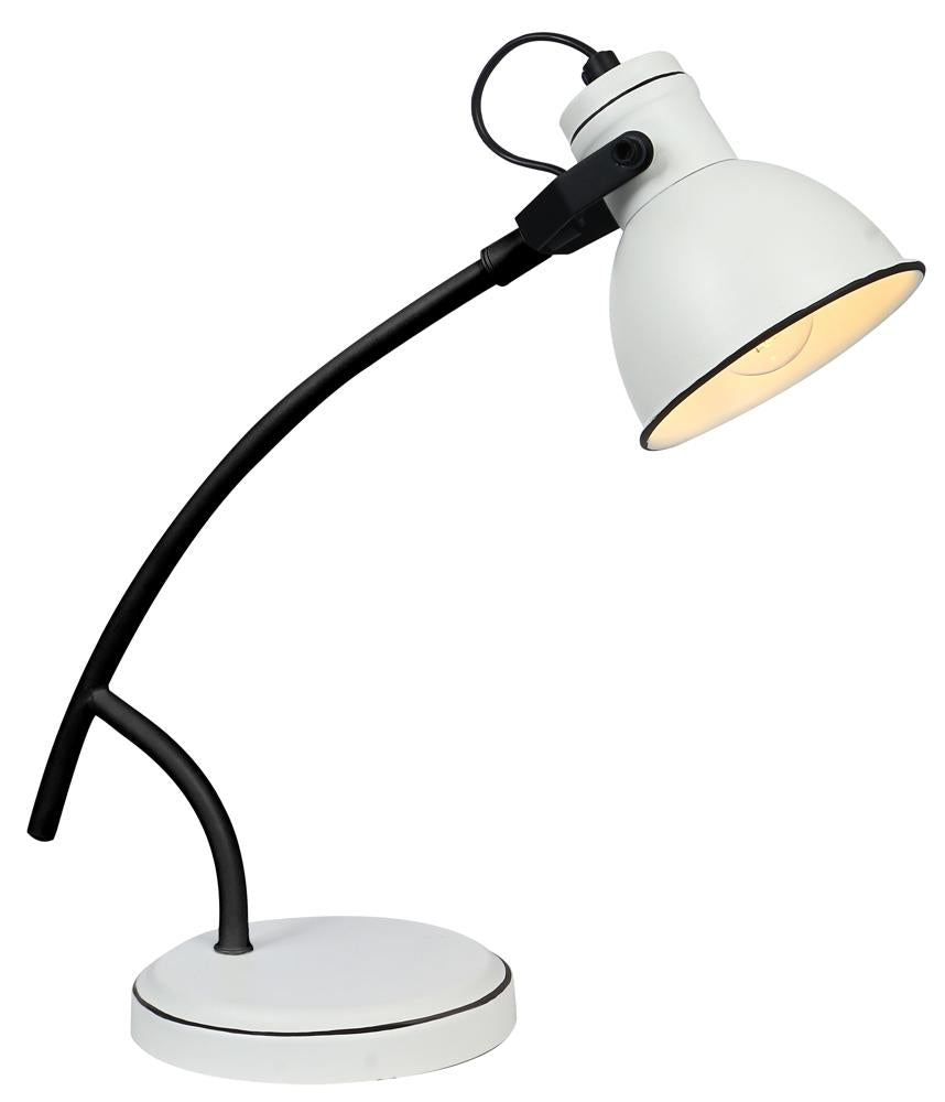 Lampe à poser Acier Blanc et Noir · Zumba