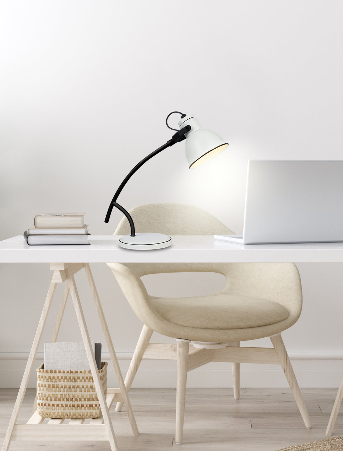 Lampe à poser Acier Blanc et Noir · Zumba · photo 4