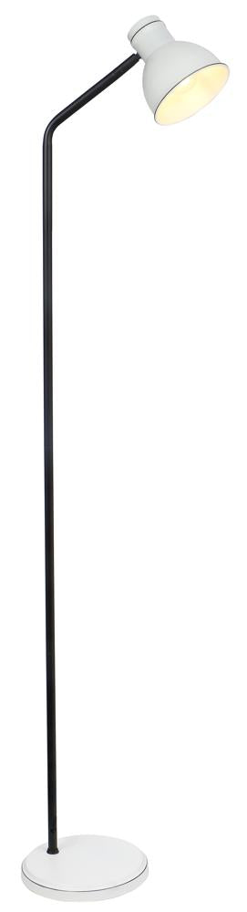 Lampadaire Acier Blanc et Noir · Zumba