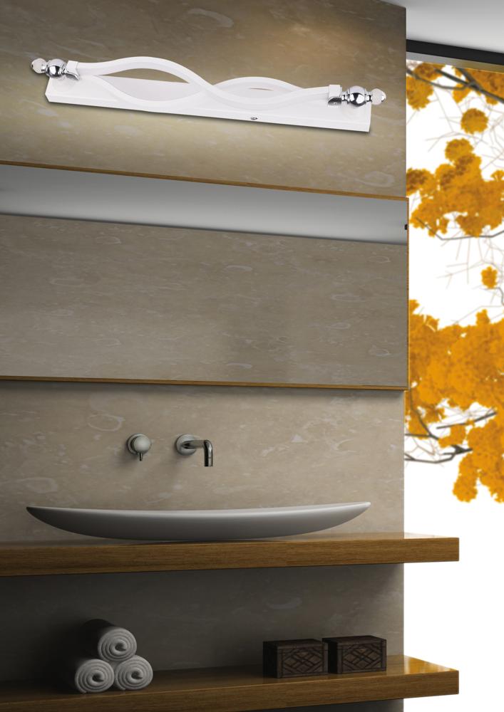 Applique murale 2 Lampes LED Bois Blanc · Esse · photo 3