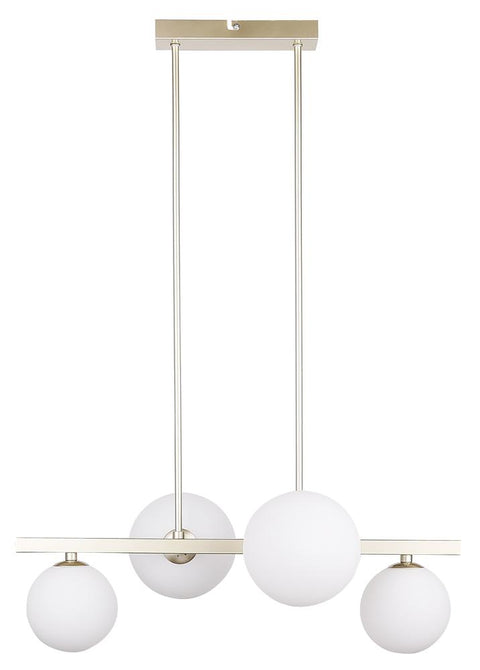 Suspension Acier Verre Laiton · Kama