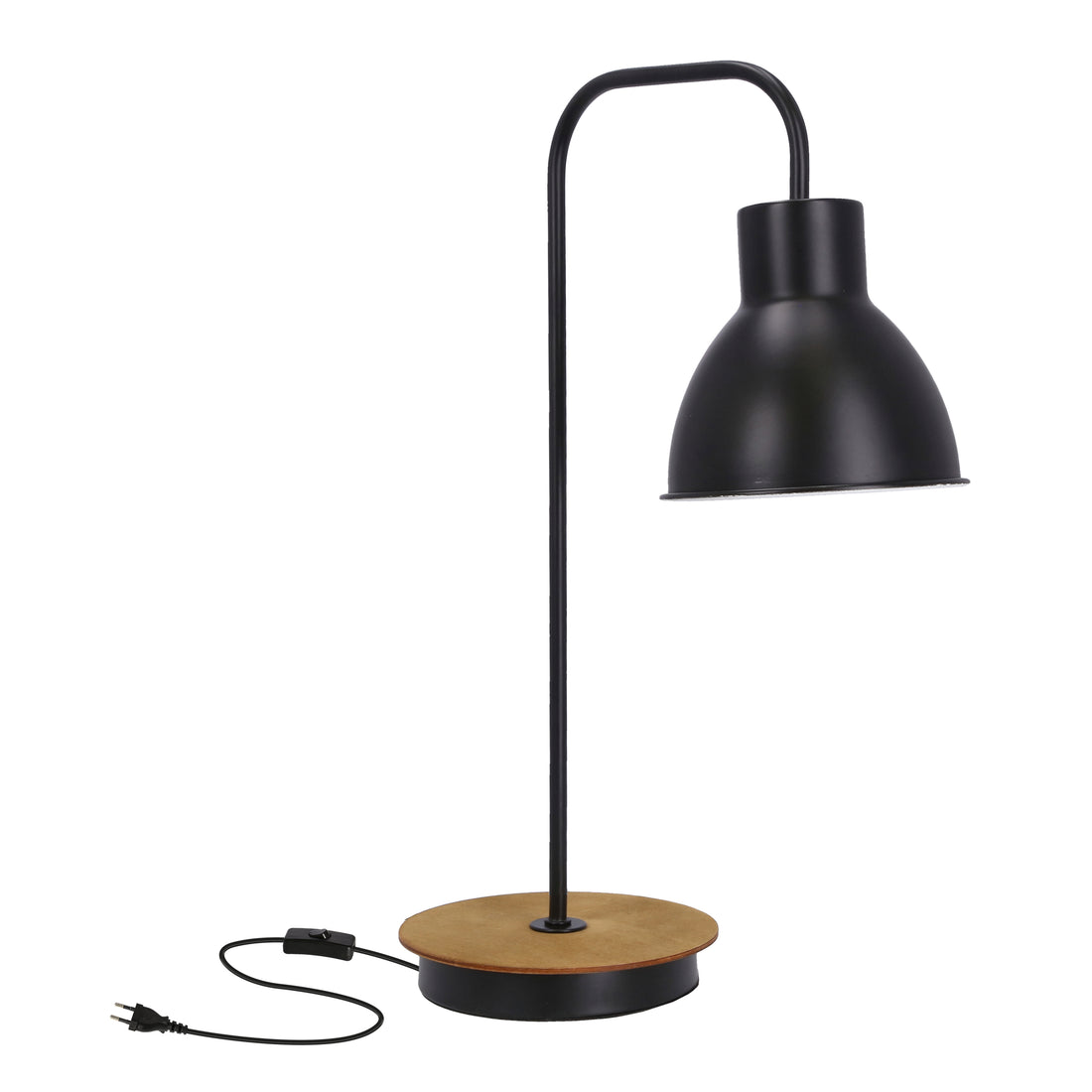 Lampe à poser Acier Noir E27 · Vario