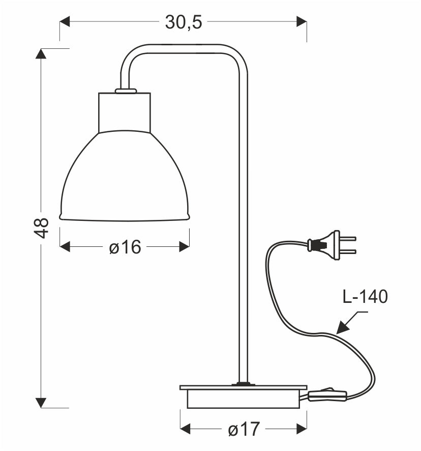 Lampe à poser Acier Noir E27 · Vario · photo 5