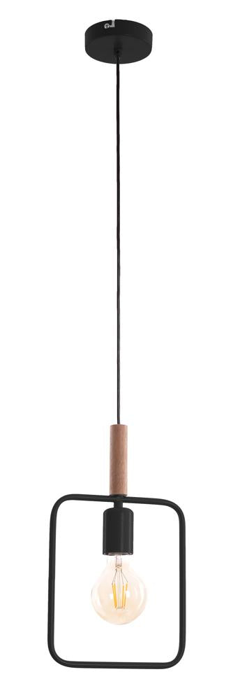 Suspension Métal Bois Noir · Frame