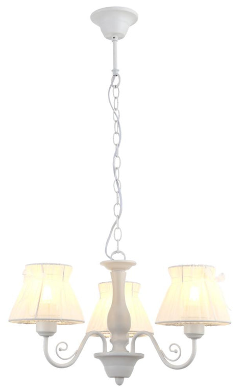 Suspension Acier Blanc E14 · Zefir