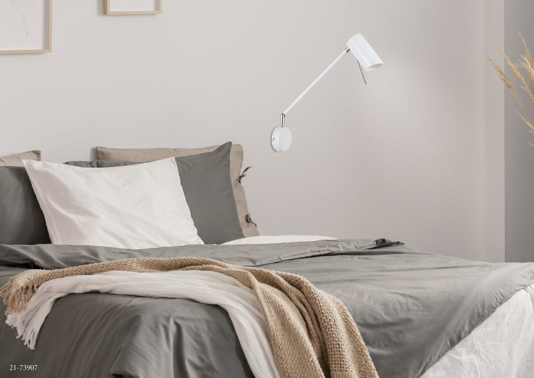 Applique murale Acier Mat Blanc · Milly · photo 2