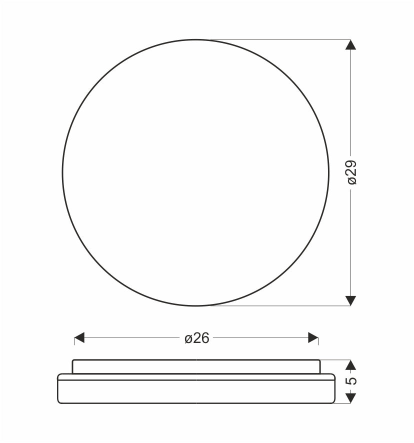 Plafonnier LED Acier Composite Blanc · Gandava · photo 4