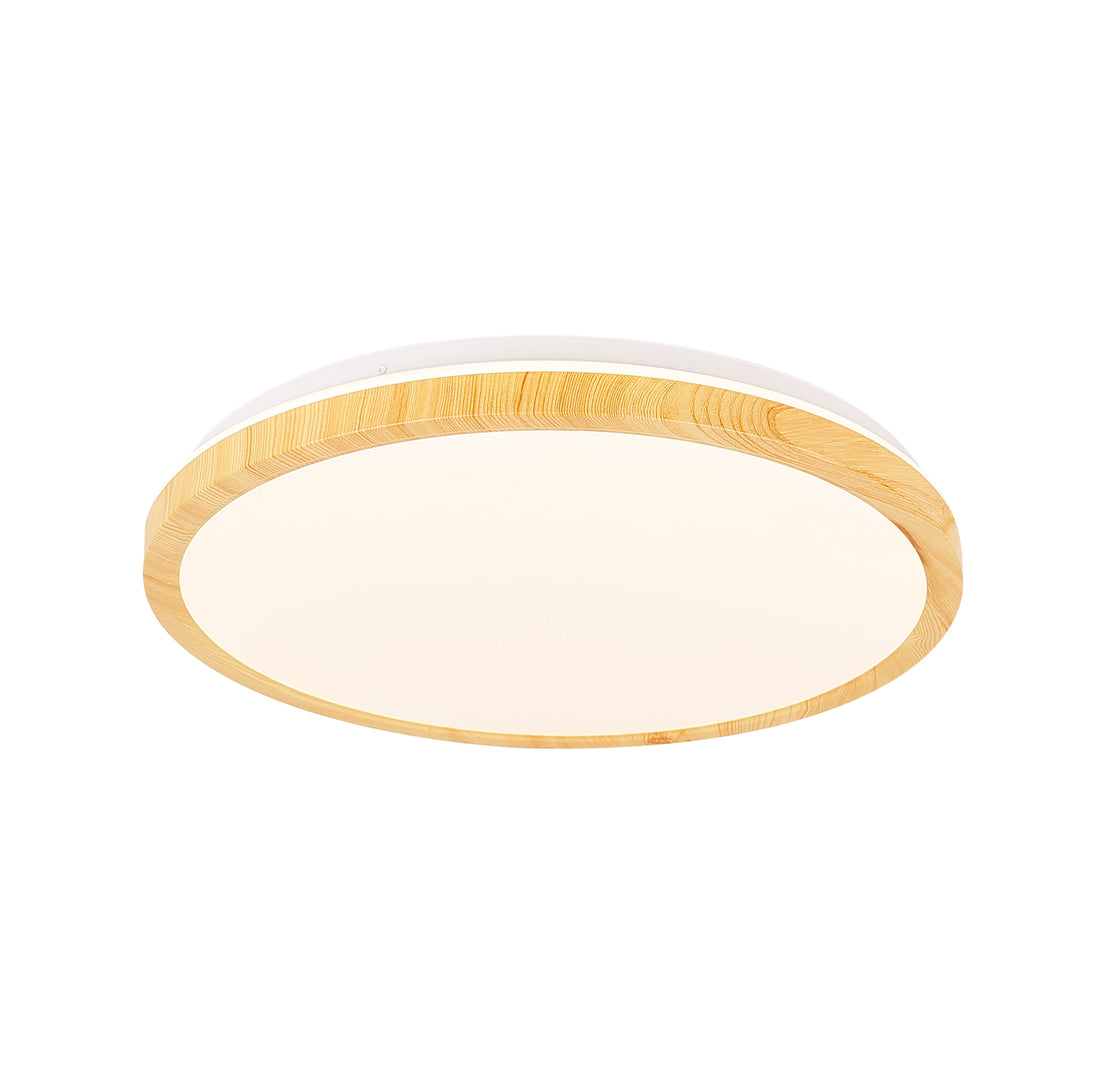 Plafonnier LED Acier Composite Blanc · Gandava
