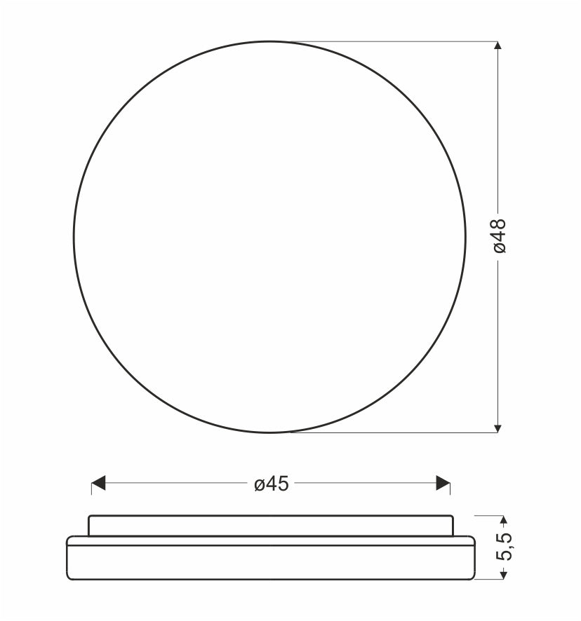 Plafonnier LED Acier Composite Blanc · Gandava · photo 5