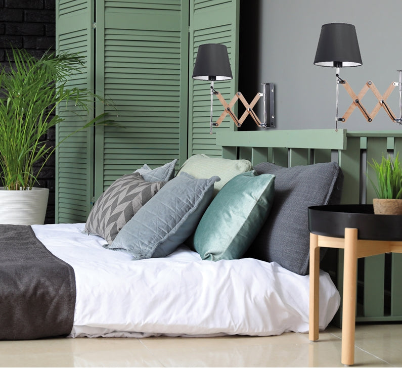 Applique murale Acier Tissu Bois Noir · Mito · photo 2