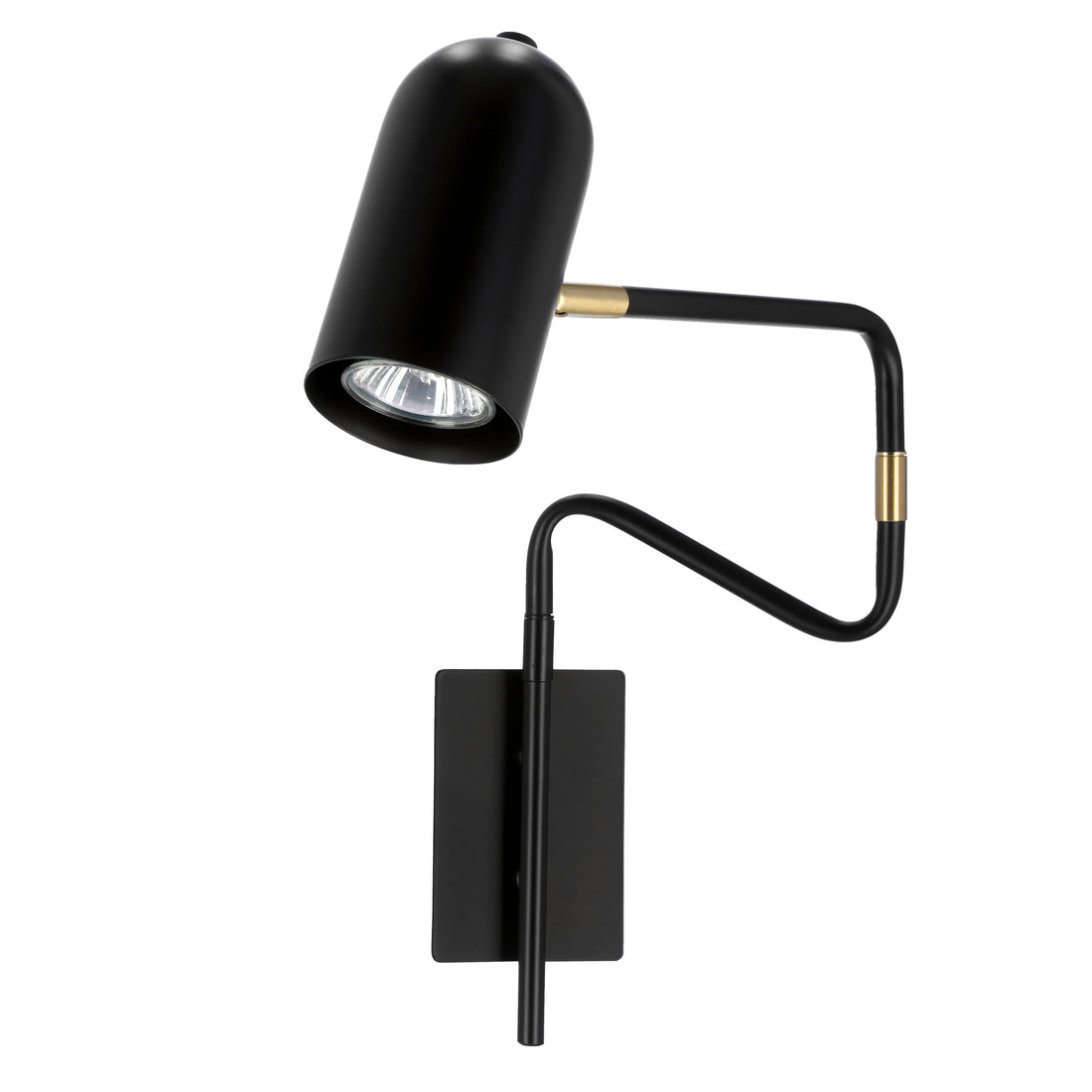Applique murale Acier Noir GU10 · Hosti