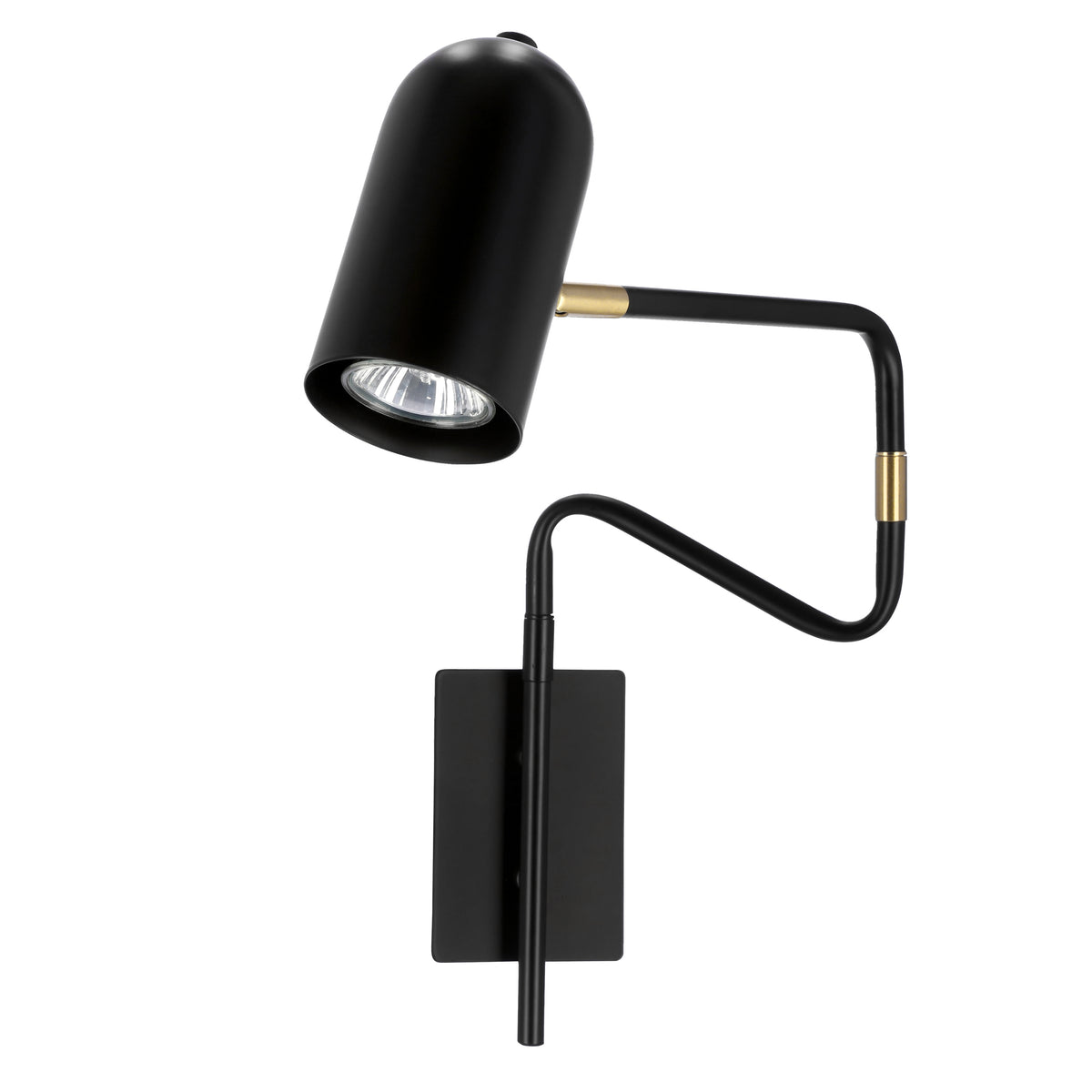 Applique murale Acier Noir GU10 · Hosti
