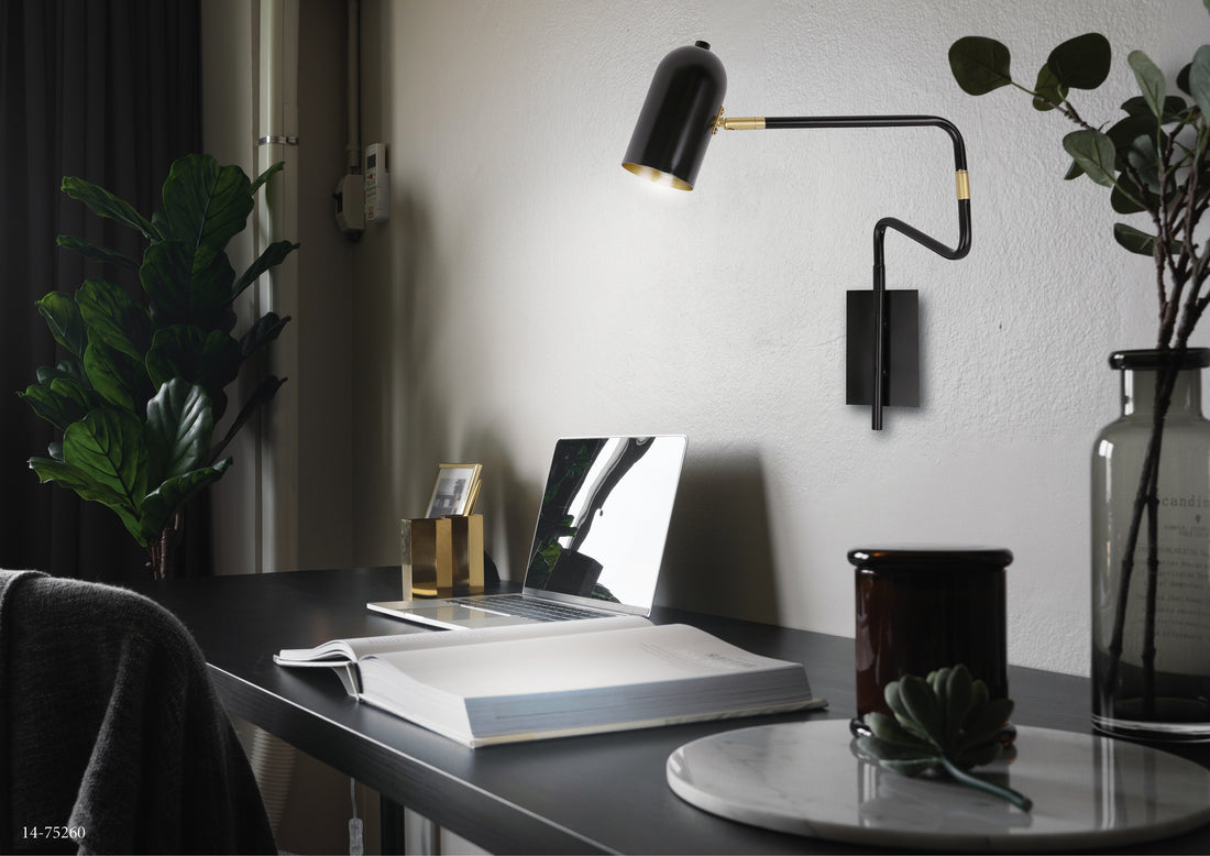 Applique murale Acier Noir GU10 · Hosti · photo 2