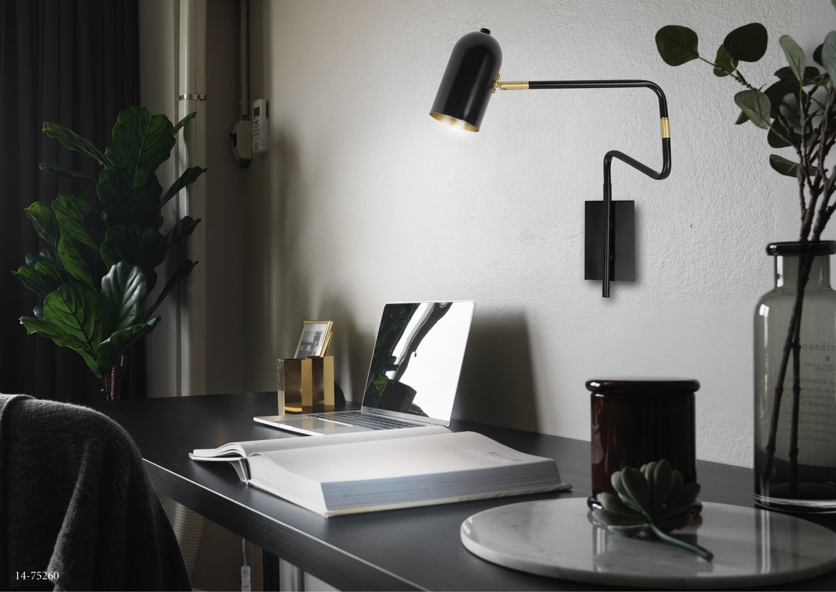 Applique murale Acier Noir GU10 · Hosti · photo 2