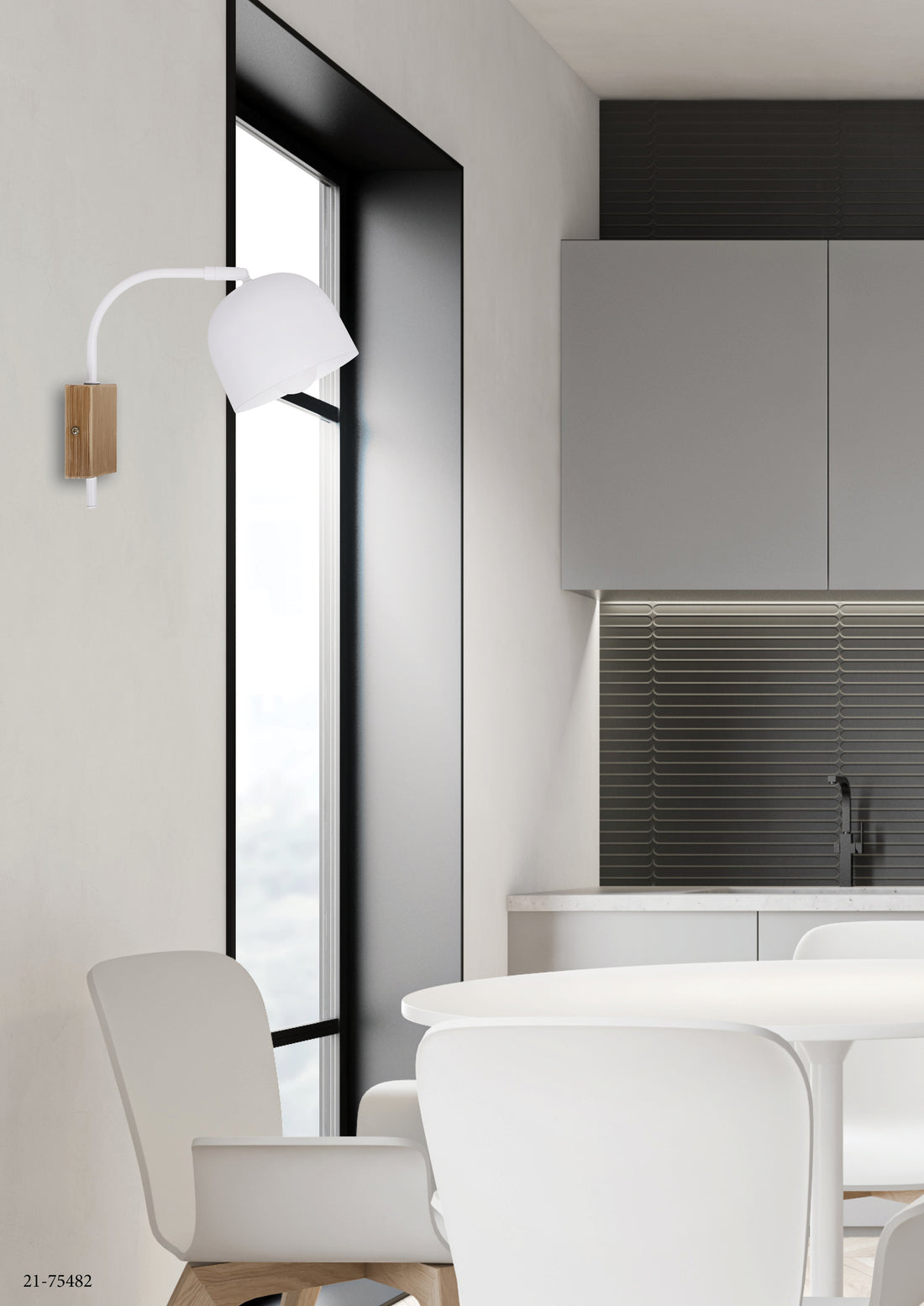 Applique murale Acier Blanc E27 · Rupi · photo 2