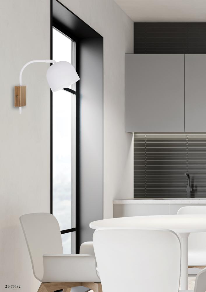 Applique murale Acier Blanc E27 · Rupi · photo 3