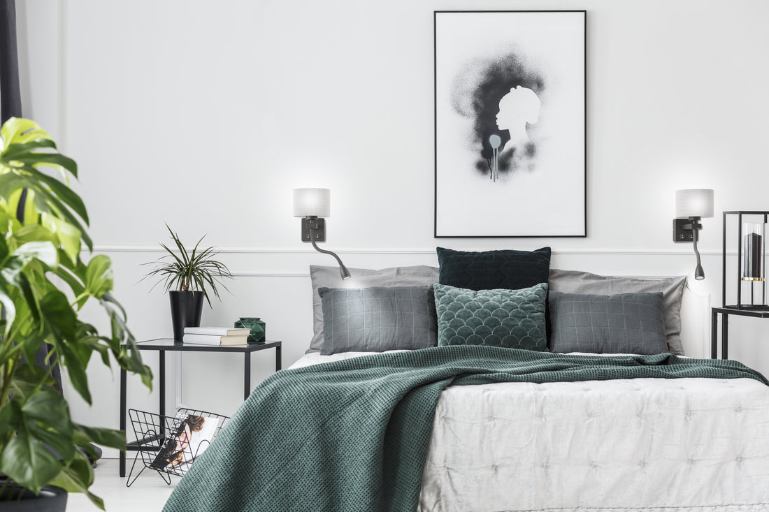 Applique murale 2 Lampes LED Acier Tissu Noir · Polo · photo 2