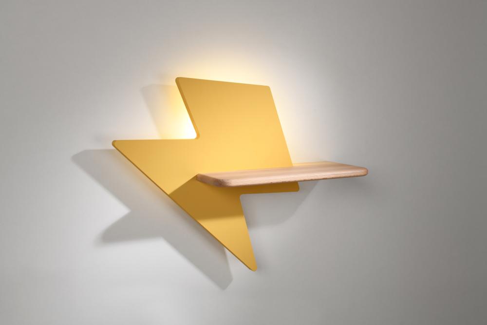 Applique murale LED Bois Doré · Lightning · photo 2