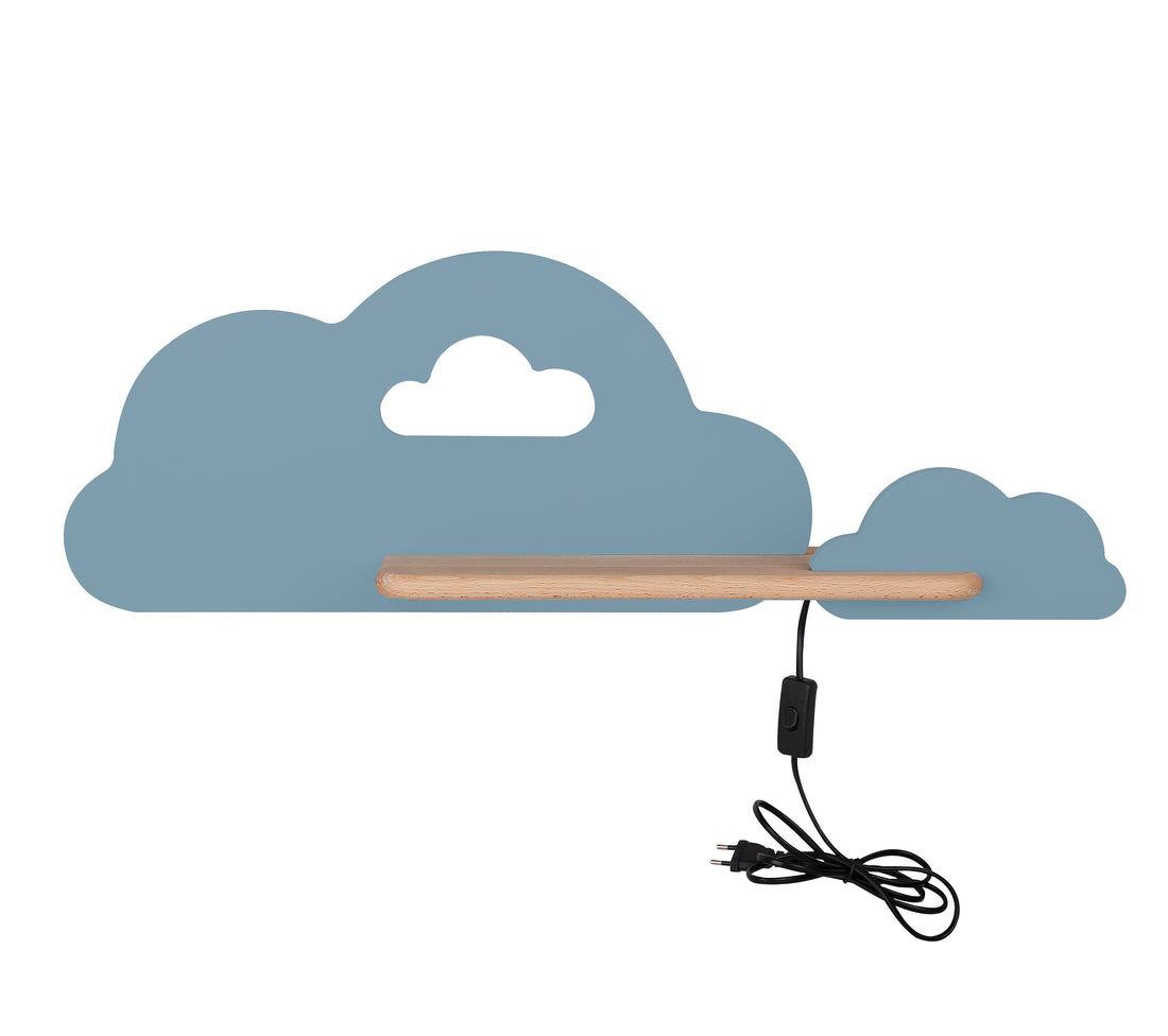 Applique murale LED Bois Bleu · Cloud