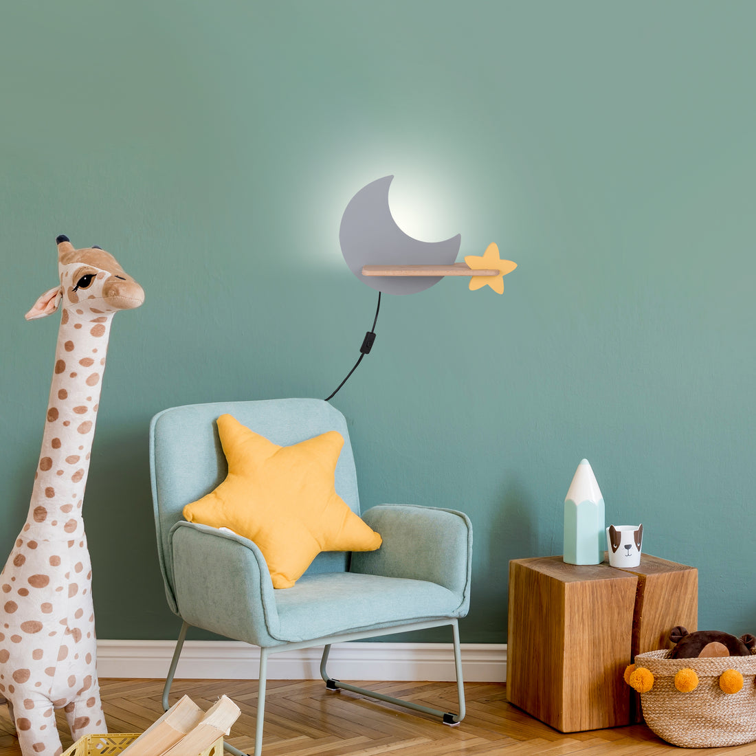 Applique murale LED Bois · Moon · photo 3