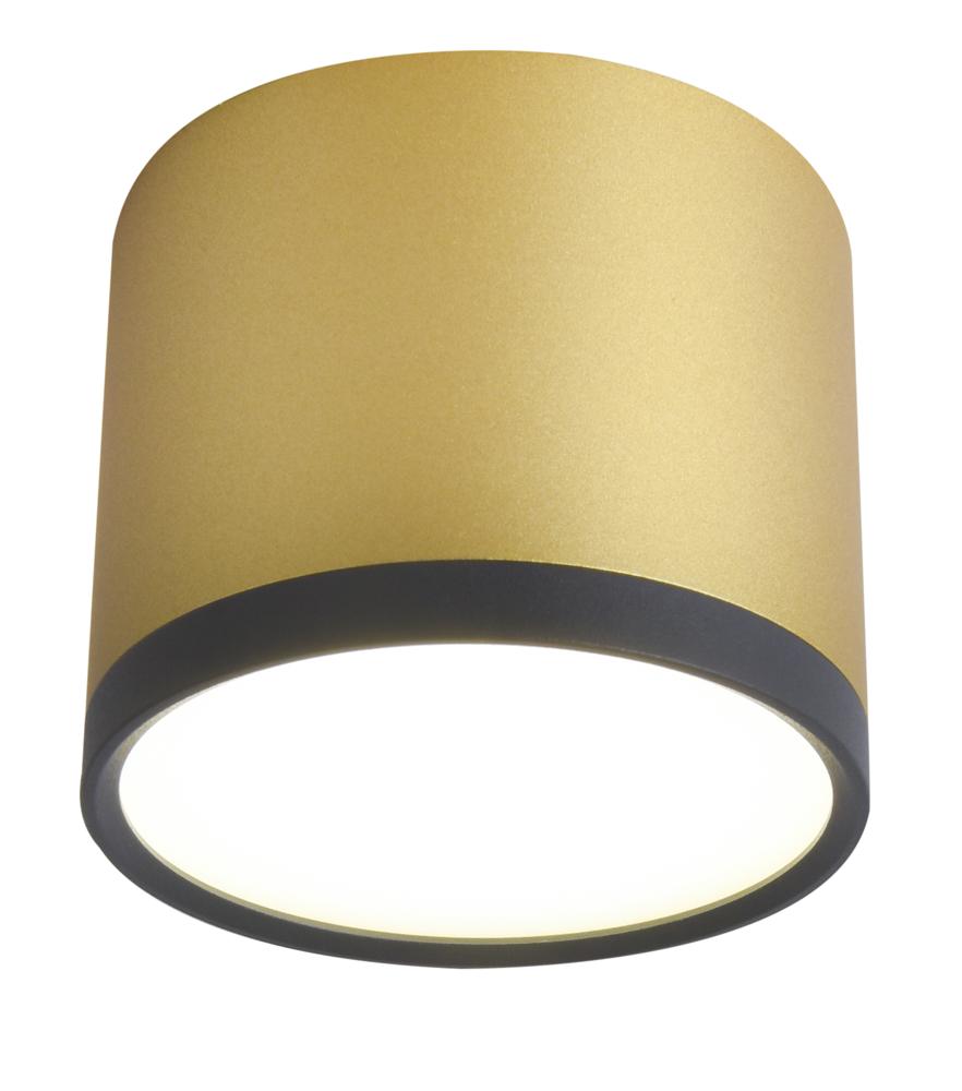 Plafonnier LED Composite Noir Doré