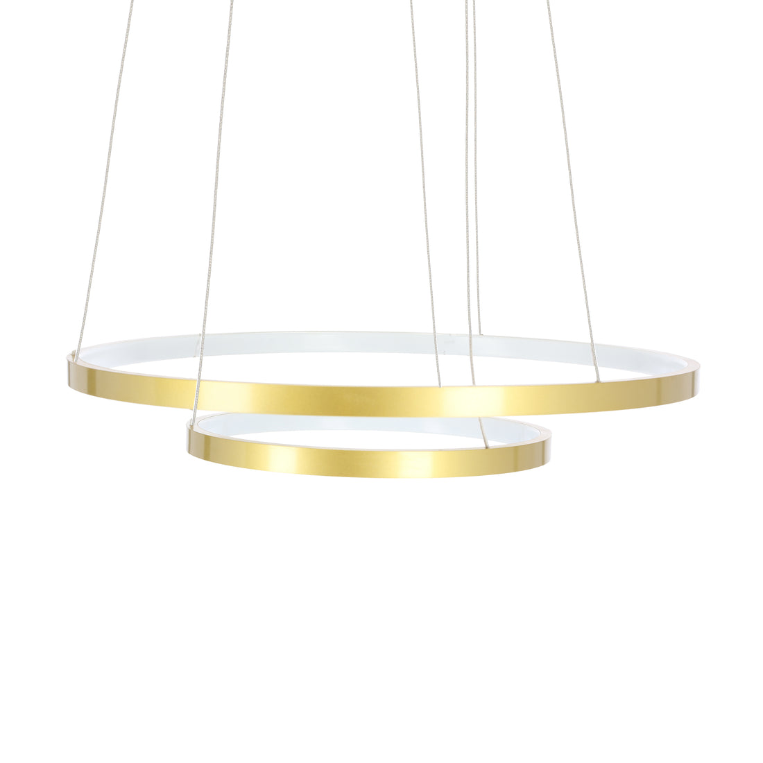 Suspension 2 Lampes LED Métal Doré · Lune · photo 2