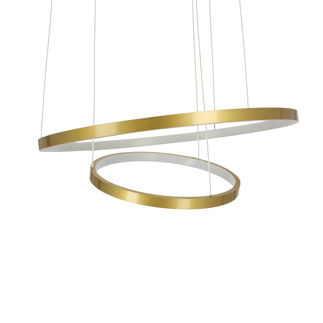 Suspension 2 Lampes LED Métal Doré · Lune · photo 3