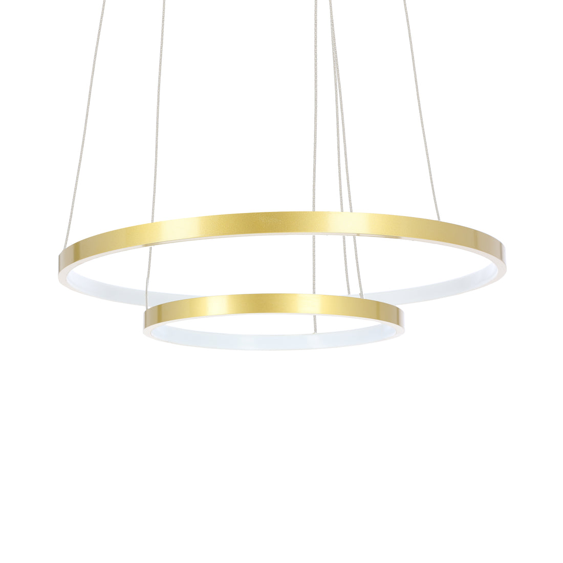 Suspension 2 Lampes LED Métal Doré · Lune · photo 4