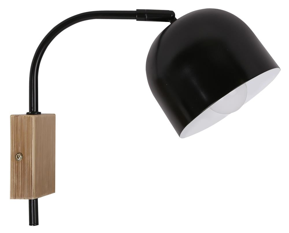 Applique murale Acier Noir E27 · Rupi