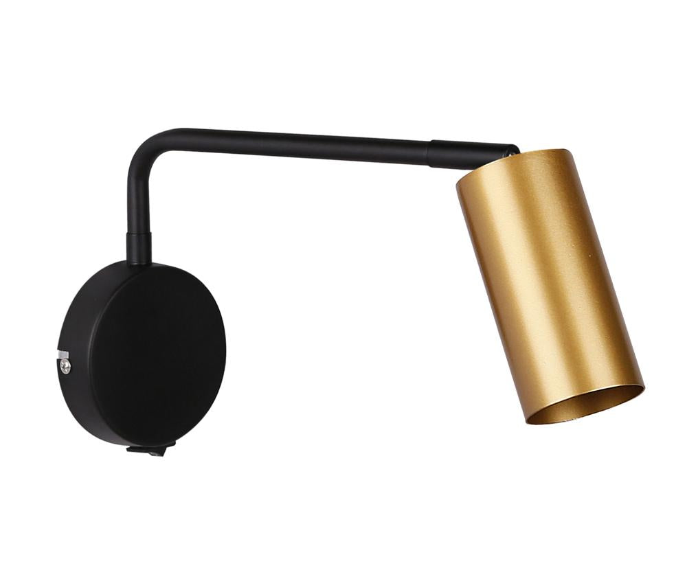 Applique murale Acier Noir Doré · Tina